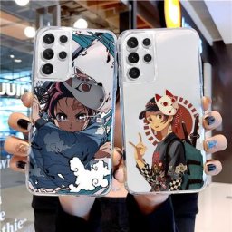 Demon Slayer Clear Transparent Phone Case Samsung Galaxy Note S21 S20 S22 S9 S30 A71 A51