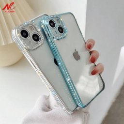 Coque de téléphone en diamant de luxe pour iPhone coque de protection pour appareil photo