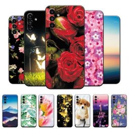 Coque souple en silicone TPU pour Samsung Galaxy A04S étui arrière à motif floral pour téléphone