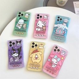 Coques de téléphone antichoc pour filles Hello Kitty Sanurgente Kuromi Cinnamoroll Cute Candy