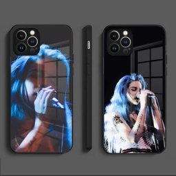 Singer Halsey – coque de téléphone en verre trempé étui arrière pour IPhone 13 Mini 12 Pro 11 14