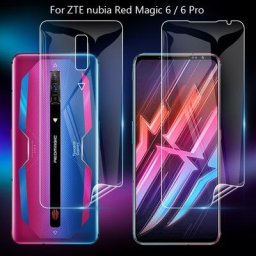 Film de protection d'écran pour ZTE nubia Red Magic 6 6s Pro 5G 6.8 pouces transparent TPU/mat