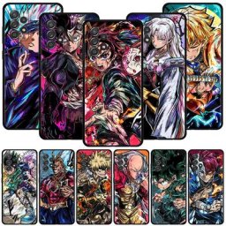 Coque pour Samsung Galaxy A73 A72 A53 A52s A33 A13 A71 A51 A31 A52 A23 A12 A21s Anime