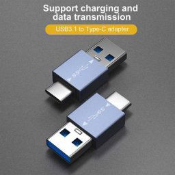 Connecteur de chargeur 10Gbps 2 en 1 USB3.1 vers type-c OTG adaptateur de données en alliage