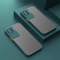 Coque de protection antichoc translucide pour Vivo Y02 avec cadre de couleur mat pour Vivo Y35