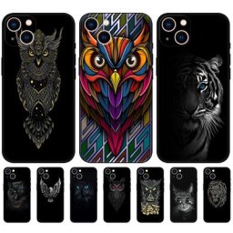 Hibou Noir Tpu Pour OPPO A32 A33 A53 A53S A54 A55 A73 A74 A76 A77 A91 A94 A95 A93S A92S 4G 5G étuis