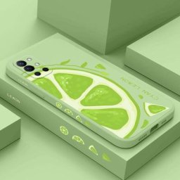 Citron Frais téléphone étui pour Oneplus 9R 9RT 9 8T 8 7 7T Pro 5G Silicone Liquide Cas
