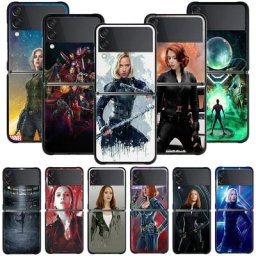 Coque de téléphone Marvel Black Widow pour Samsung Galaxy Z Flip4 3 5G Z Flip 4 3 5G z flip zflip3