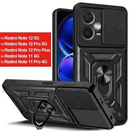 Coque de protection caméra coulissante pour Xiaomi compatible modèles Redmi Note 12 Pro Plus 11