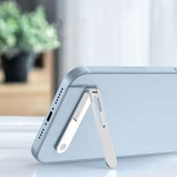 Support de téléphone magnétique pliable Invisible en alliage support de bureau Ultra fin pour