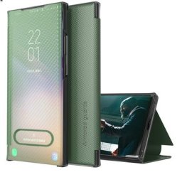 Étui à rabat intelligent en fibre de carbone pour Samsung Galaxy coque mince pour Note 20 Ultra