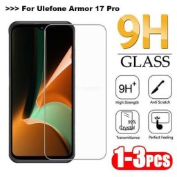 Couvercle de protection en verre pour Ulefone Armor Protecteur d'écran 17 Pro Pelicula De