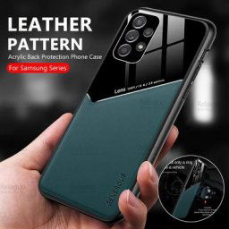 Étui en cuir de protection d'appareil photo pour Samsung Galaxy support magnétique de voiture