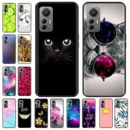 Coque en silicone souple pour Xiaomi coque arrière mignonne fleur chat pare-chocs Xiaomi 12