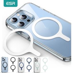 ESR-Anneau MagSafe pour iPhone 14 Pro 13 Pro Max Anneau en métal Autocollant pour Samsung S22
