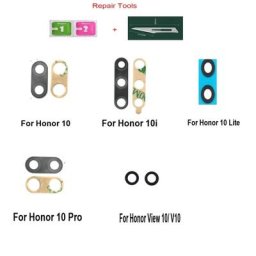 Verre pour caméra arrière Huawei Honor 10i 20i 20 Lite Pro 20S 2 pièces avec autocollant adhésif