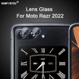 Protecteur d'objectif de caméra arrière pour Motorola Moto Razr 2022 HD film de protection en verre