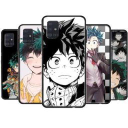 Coque de téléphone Deku Izuku Midoriya My Hero Academia étui pour Samsung Galaxy A12 A32 A52 A72