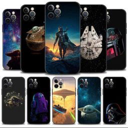 Disney Star VANThe Mandalorian Moon Coque pour Apple iPhone 14 13 12 11 Pro Max 13 12 Mini XS