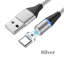 Câble magnétique 3A USB Micro et Type C pour recharge rapide et données cordon de chargeur aimanté