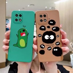 Coque carrée en silicone liquide dinosaure mignon pour Samsung coque de téléphone pare-chocs