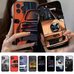 Coque de téléphone JDM Sports Car pour iPhone coque en silicone souple Japon 14 13 12 Mini