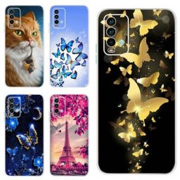 Coque de téléphone en silicone souple pour Xiaomi Redmi belle coque arrière papillon pare-chocs