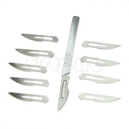 Circuit imprimé de lames de Scalpel en acier au carbone 1 pièce #4 poignée + 10X #23