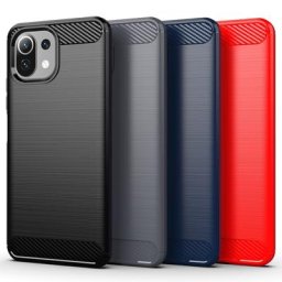Coque de protection antichoc en Silicone souple pour Xiaomi compatible modèles 5G et 11 Lite