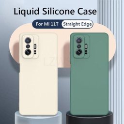 Coque de téléphone en silicone liquide souple avec protection de l'appareil photo étuis pour Xiaomi