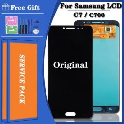 Original Super AMOLED LCD pour Samsung Galaxy C7 C7000 LCD Écran Tactile Digitizer Assembly C7