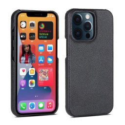 Coque arrière en cuir Ultra-fine impression à chaud pour iPhone 12 13 14 11 Pro X Xr Xs Max