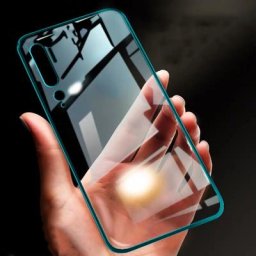 Étui souple transparent en TPU pour Xiaomi Mi Note 10 Pro coque de téléphone en cristal placage au