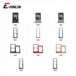 Plateau de carte Sim Micro SD adaptateur de prise connecteur pour Samsung Galaxy A80 A50 A40 A10