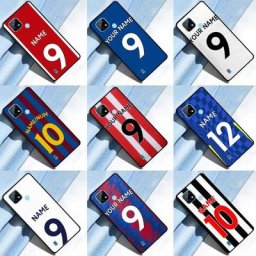 Étui Personnalisé avec Nom et Numéro de Football pour Realme Accessoire pour les Modèles ightNeo 2
