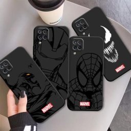 Étui en Silicone noir Marvel Ironman Spiderman pour Xiaomi Mi 10 5G 9T 10T 11T Note 10 Pro 10S A2