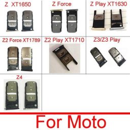 Support de plateau de carte Sim pour Motorola Moto Z Z2 Z3 Force Play XT1630 XT1650 XT1789 XT1710