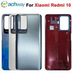 Couvercle de batterie arrière en verre pour Xiaomi Redmi 10 testé nouveau boîtier 21061119AG