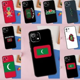 Coque de téléphone avec drapeau des Maldives étui pour Xiaomi 12S Ultra Mi 12 11 Lite 12T 11T POCO