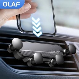 OlPG-Support de téléphone de voiture par gravité clip d'aération support de téléphone portable