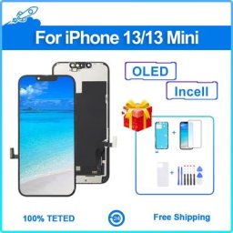 100% testé écran LCD pour iPhone 13 13 Mini OLED 3D écran tactile Incell qualité numériseur pièces
