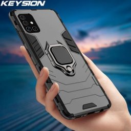 KEYSION – coque blindée antichoc pour Samsung M31S M51 avec anneau de support pare-chocs en