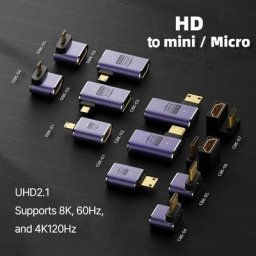 Adaptateur 8K type-c pour PC téléphone portable tablette charge transfert de données