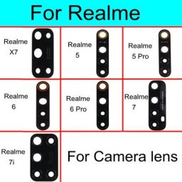 Lentille en verre de caméra principale arrière pièce de rechange pour Oppo Realme XT X2 X2 5 5i 6 7