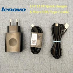 Lenovo – chargeur rapide 24W Original pour S5Pro GT P2 P1 Z5 Z6 Z3 Max K12 K10 Plus Z2 Pro 12V
