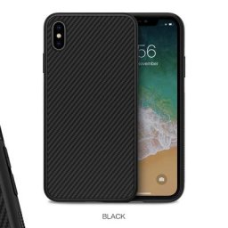 NILLKIN-Coque arrière en fibre synthétique carbone PP étui ultra fin en plastique pour iPhone X/Xs