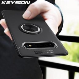 EllY316- Coque arrière en silicone souple TPU pour Samsung Galaxy S10 version 5G support de bague