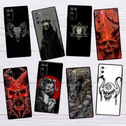 Coque de téléphone Samsung avec crâne effrayant étui souple pour Galaxy S20 FE S21 S22 Ultra Note