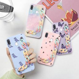 Bracelet JOWrist Case Pour Samsung Galaxy A40 Cas 5.9 en effet Fleur Silicone Souple Funda Pour
