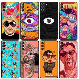 Coque à motif de mauvais lapin étui pour Samsung Galaxy S22 Ultra S9 S10 S22 Plus Note 10 20 Ultra